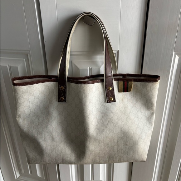 Authentic Gucci white tote - Picture 1 of 11
